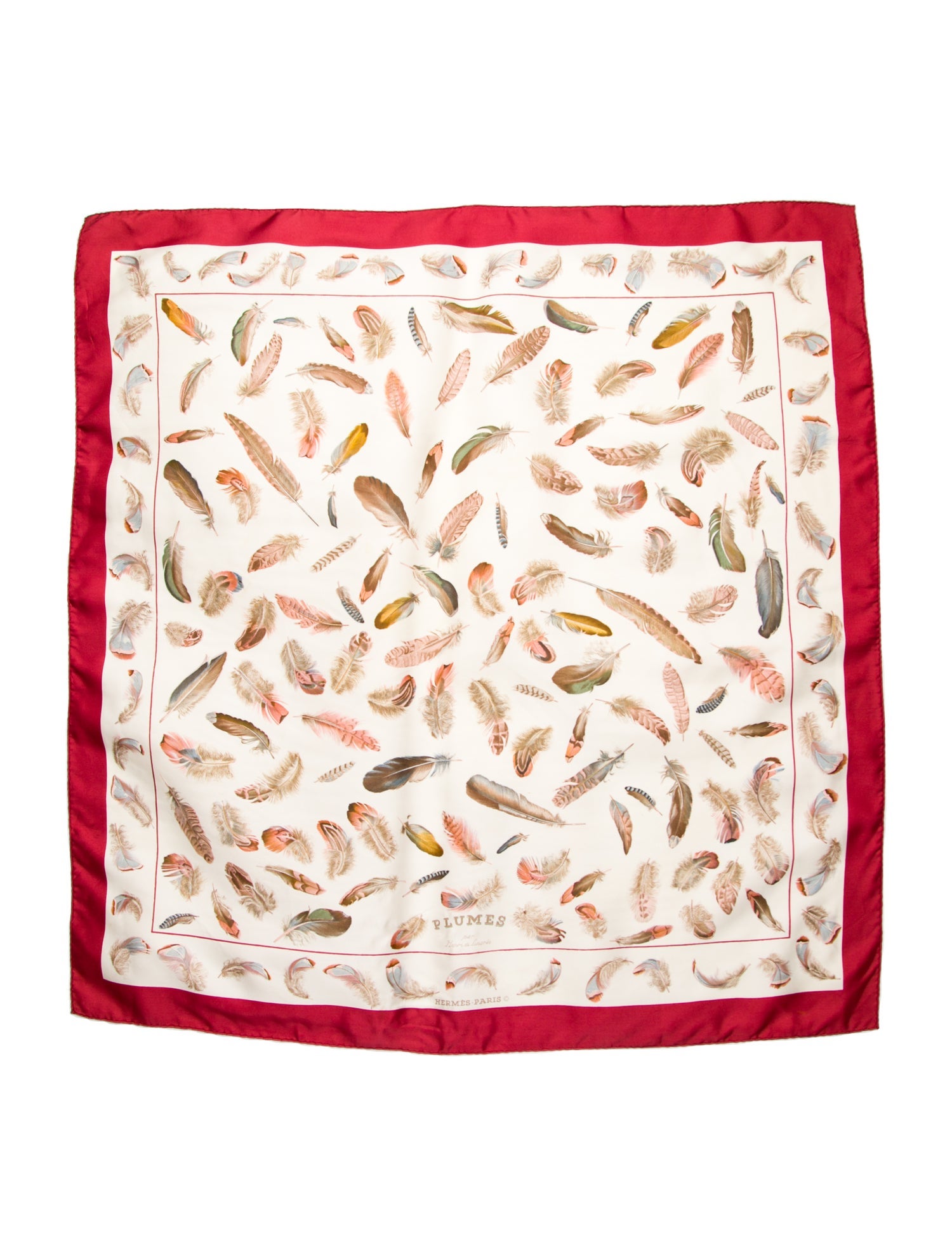 Hermès Plumes Silk Scarf